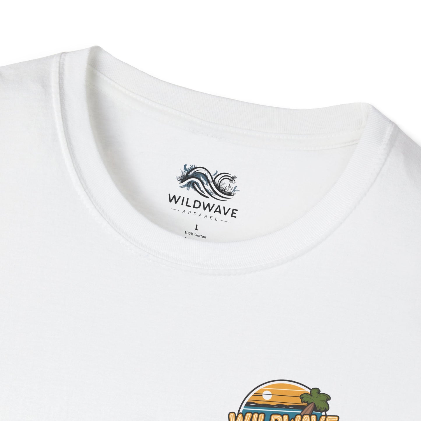 WildWave palm Tree Beach T-Shirt