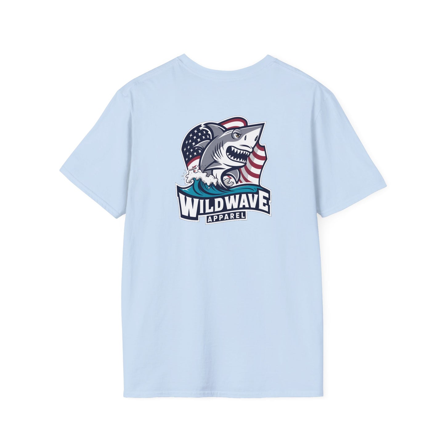 Shark American Flag T-Shirt