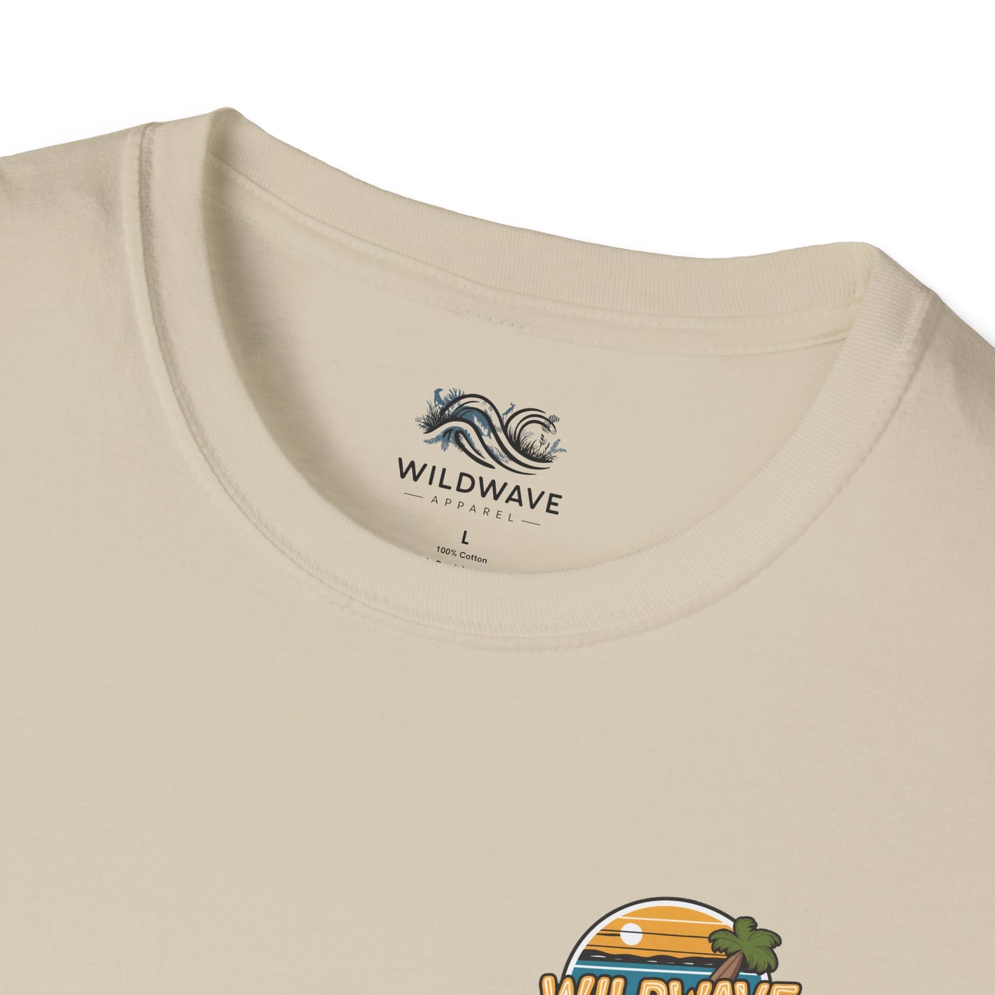 WildWave palm Tree Beach T-Shirt