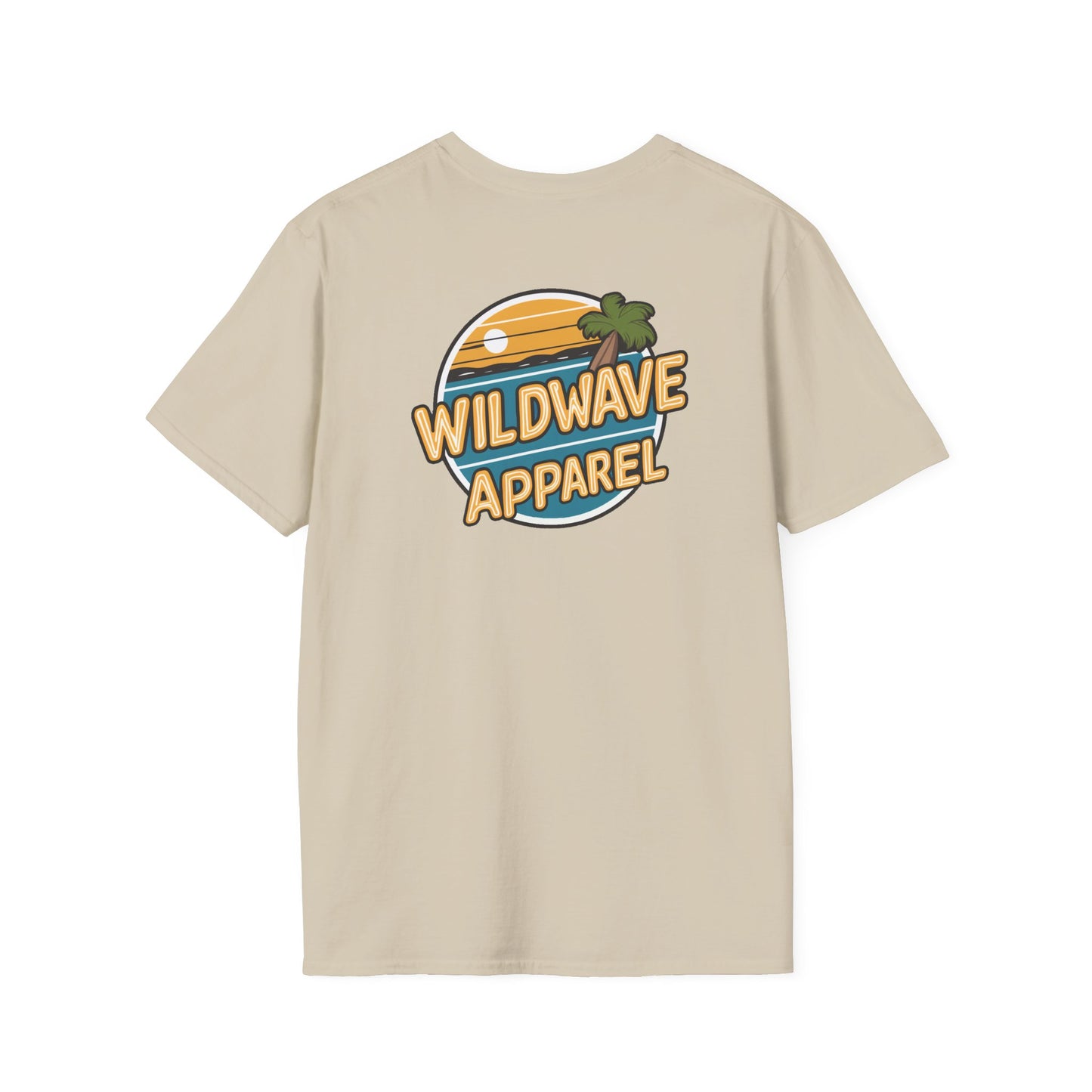 WildWave palm Tree Beach T-Shirt