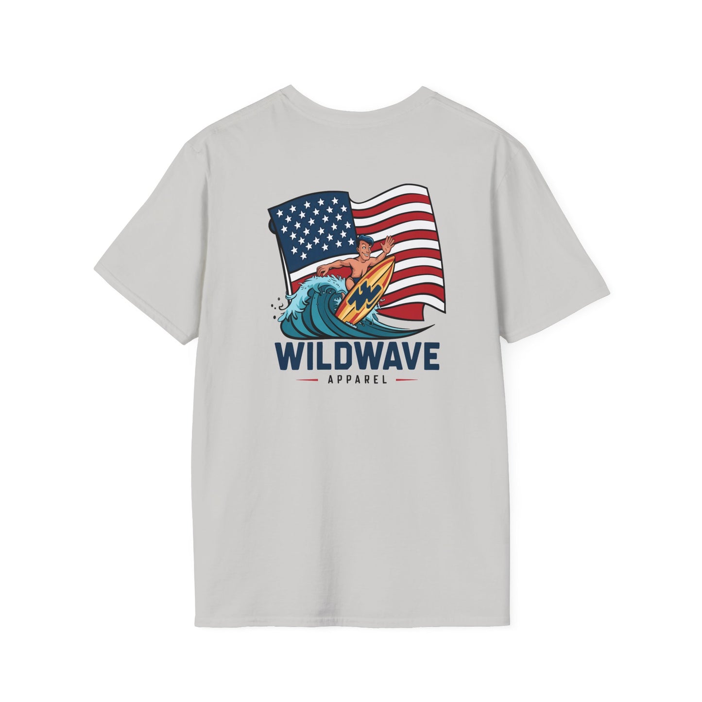 Surfing American Flag T-Shirt