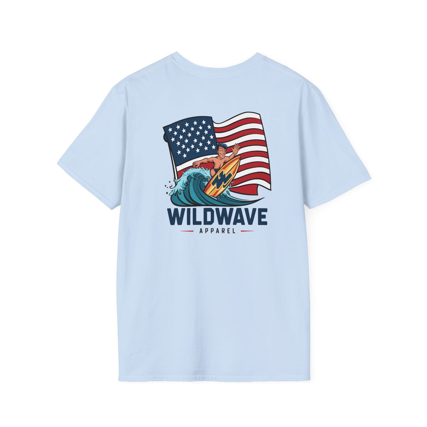 Surfing American Flag T-Shirt