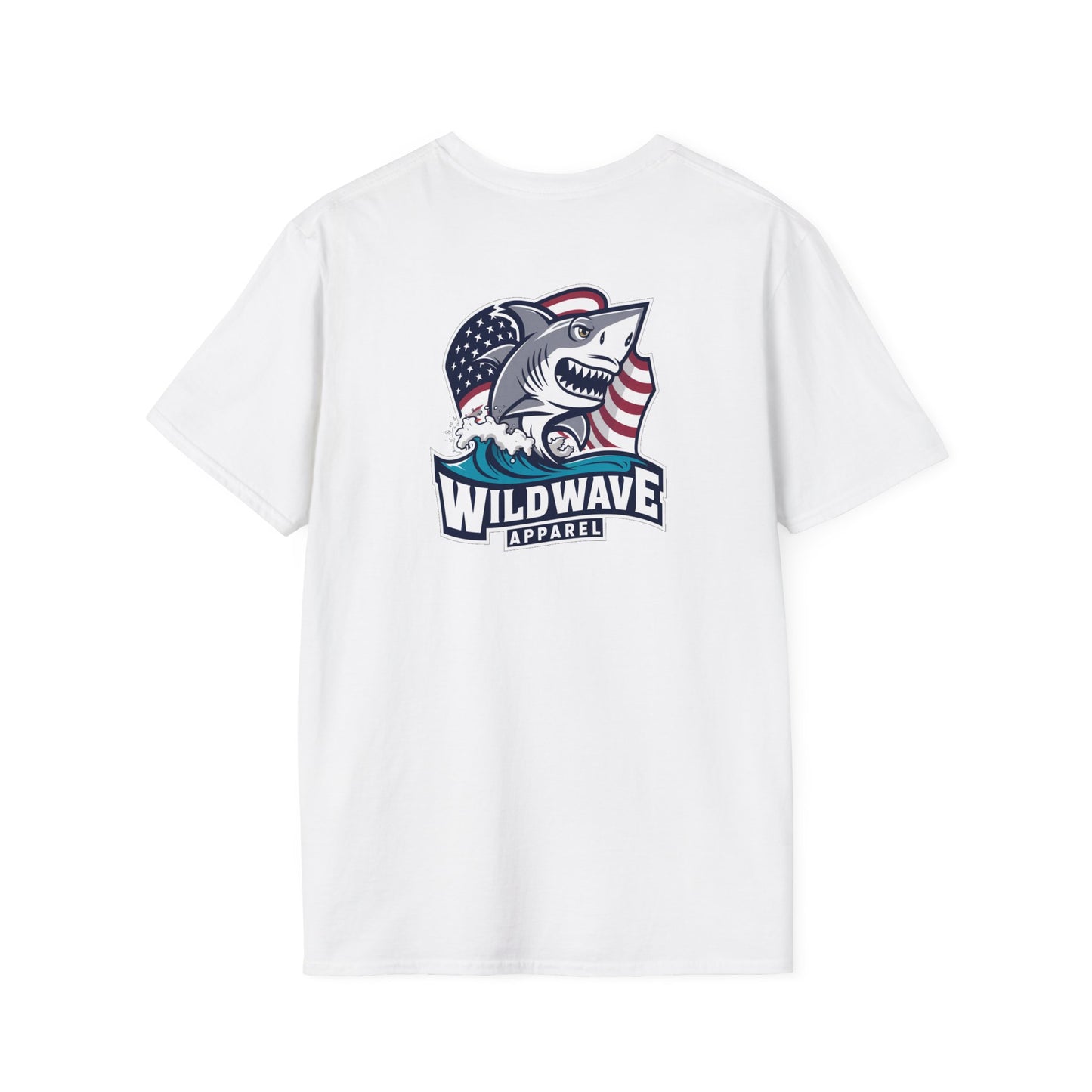 Shark American Flag T-Shirt