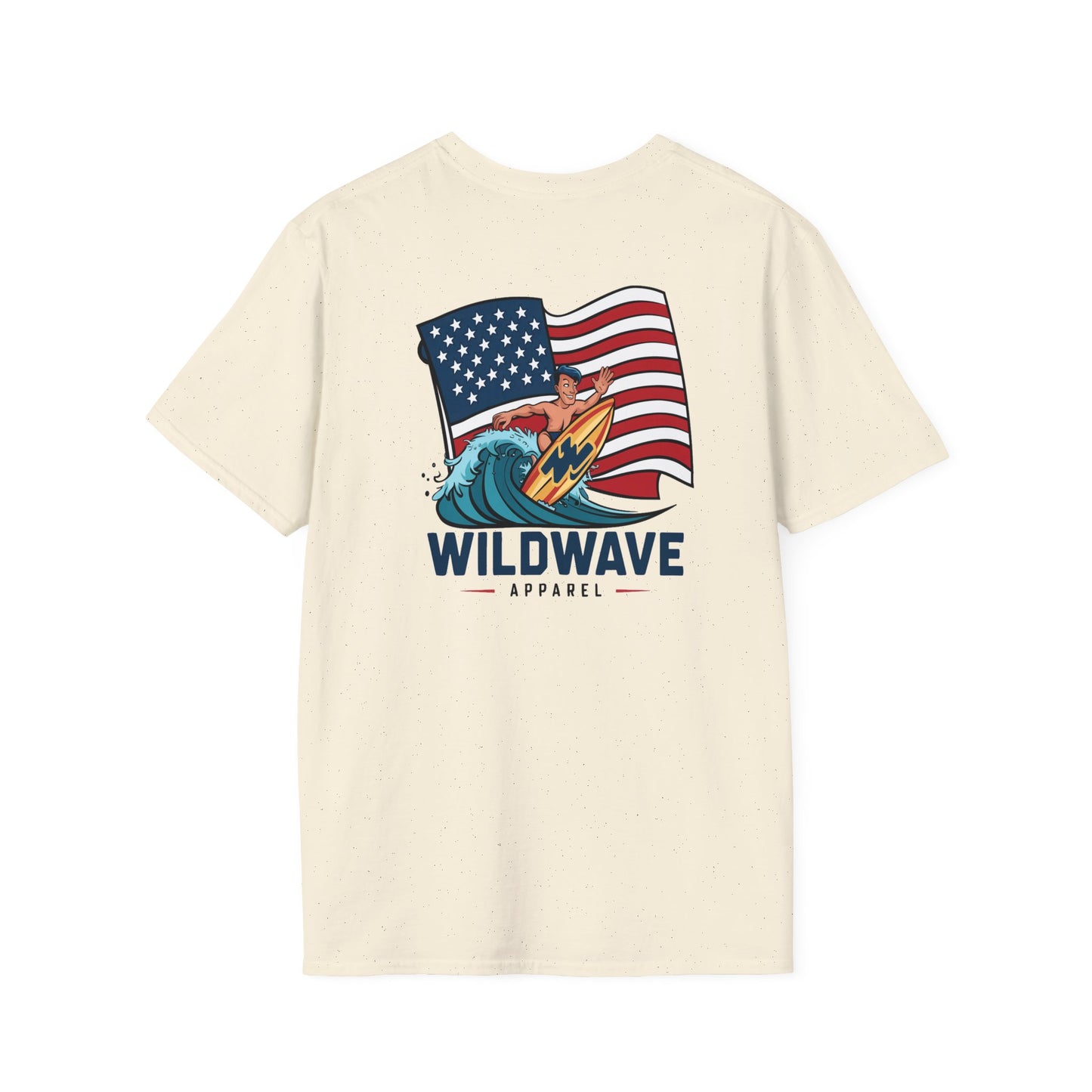 Surfing American Flag T-Shirt