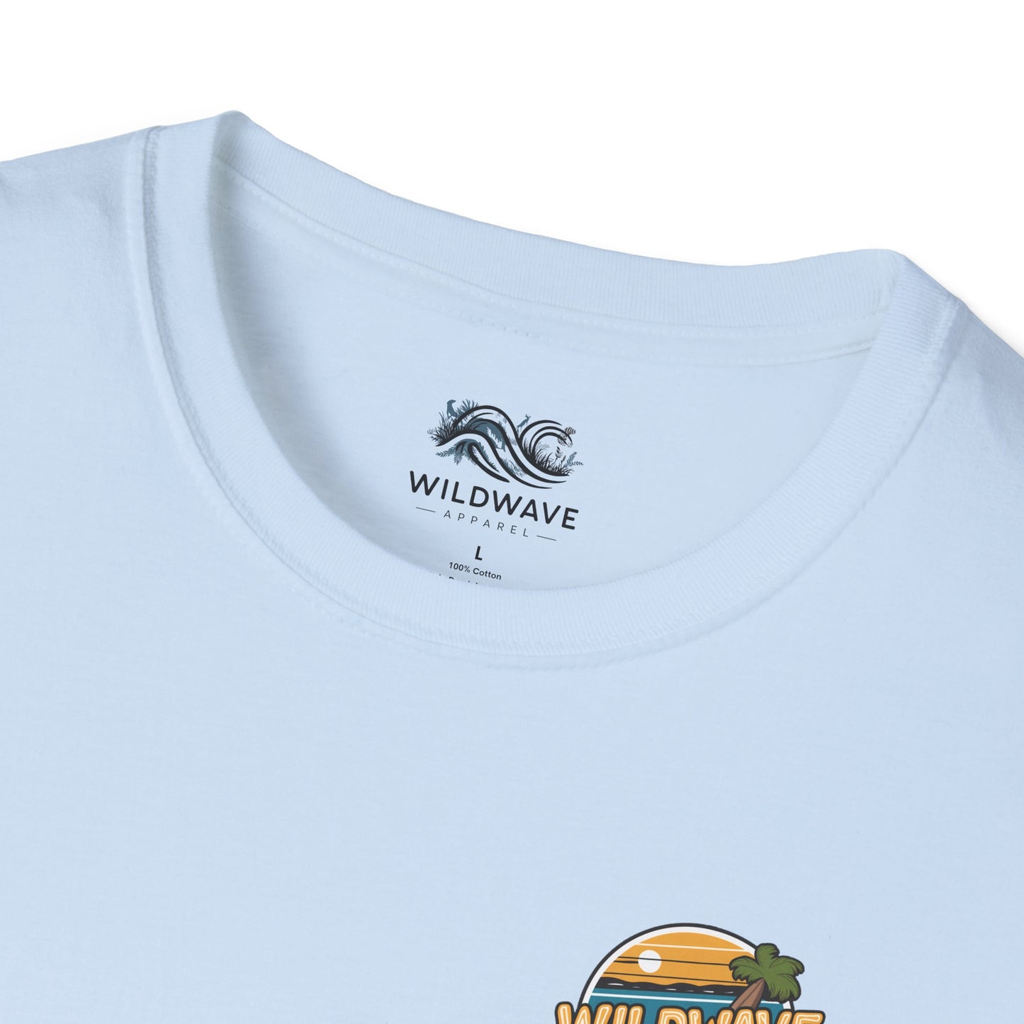 WildWave palm Tree Beach T-Shirt